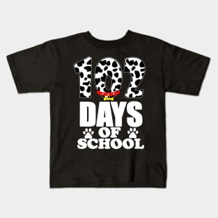 102nd Day of School Teacher Dalmatian 100 Days Smarter Girls Kids T-Shirt